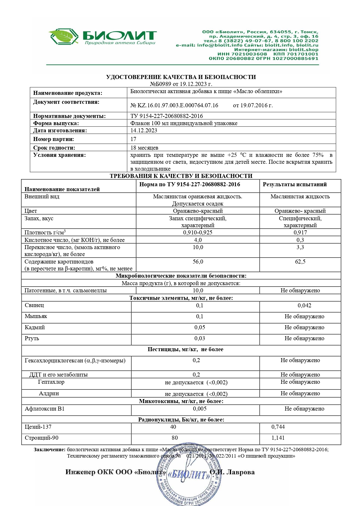 Паспорт №122023